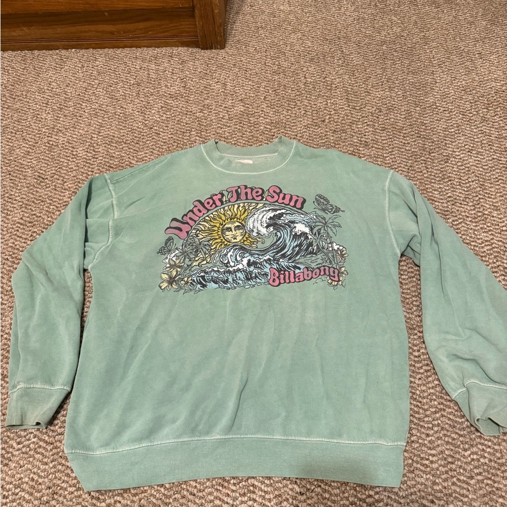 Billabong Seafoam Graphic Crewneck Sweater